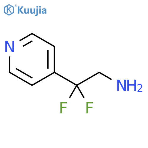 2,2-difluoro-2-(pyridin-4-yl)ethan-1-amine structure