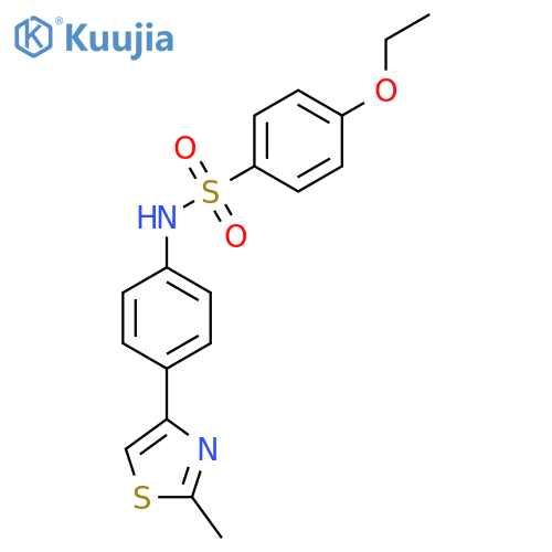 4-ethoxy-N-4-(2-methyl-1,3-thiazol-4-yl)phenylbenzene-1-sulfonamide structure