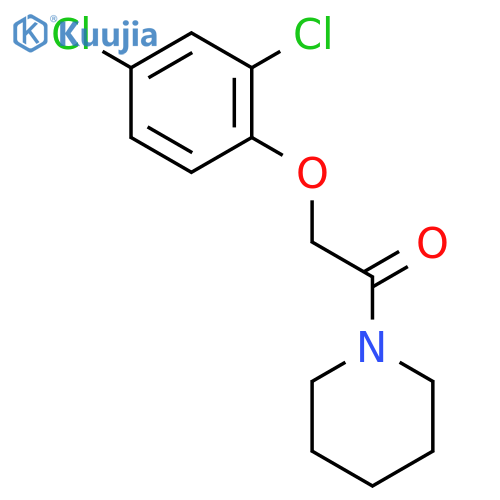 2-(2,4-Dichlorophenoxy)-1-(1-piperidyl)ethanone structure