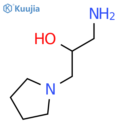 1-amino-3-(1-pyrrolidinyl)-2-propanol structure