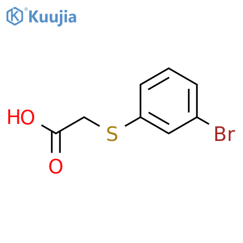 2-(3-Bromophenyl)sulfanylacetic Acid structure