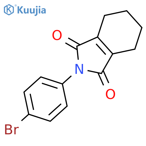 1H-Isoindole-1,3(2H)-dione,2-(4-bromophenyl)-4,5,6,7-tetrahydro- structure