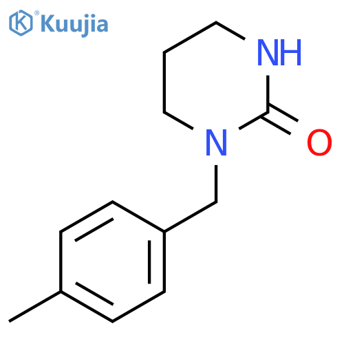 1-[(4-Methylphenyl)methyl]-1,3-diazinan-2-one structure