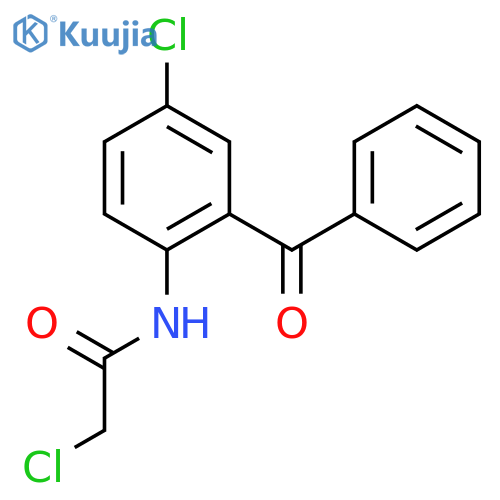 N-(2-Benzoyl-4-chlorophenyl)-2-chloroacetamide structure