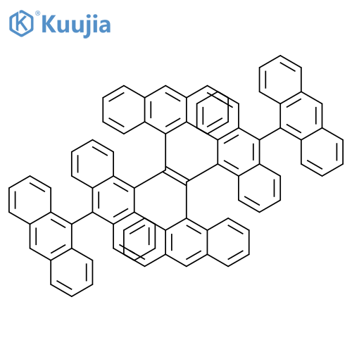 9,9'-Bianthracene, 10,10''-(1,2-di-9-anthracenyl-1,2-ethenediyl)bis- structure