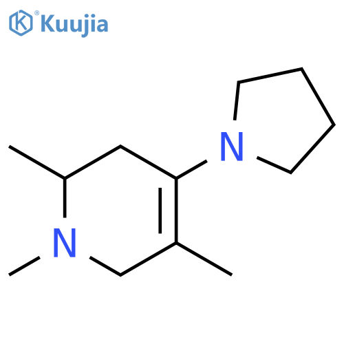 Pyridine, 1,2,3,6-tetrahydro-1,2,5-trimethyl-4-(1-pyrrolidinyl)- structure