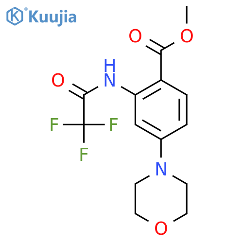 Methyl 4-morpholino-2-(2,2,2-trifluoroacetamido)benzoate structure