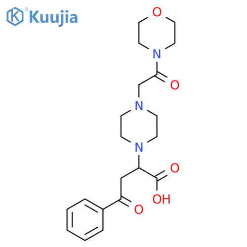 2-{4-[2-(Morpholin-4-yl)-2-oxoethyl]piperazin-1-yl}-4-oxo-4-phenylbutanoic acid structure