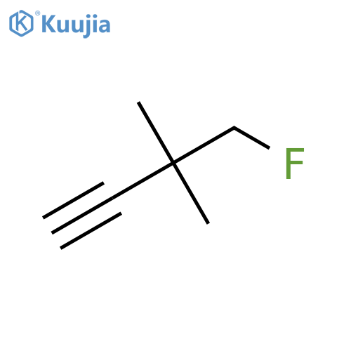 4-fluoro-3,3-dimethylbut-1-yne structure