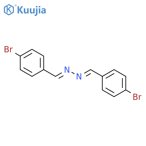 (E,E)-bis(4-bromophenyl)methylidenehydrazine structure