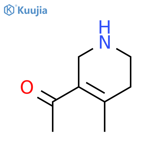 1-(4-Methyl-1,2,3,6-tetrahydropyridin-5-yl)ethanone structure