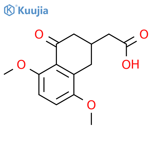 2-Naphthaleneacetic acid, 1,2,3,4-tetrahydro-5,8-dimethoxy-4-oxo- structure