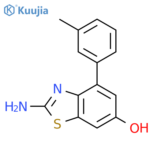 6-Benzothiazolol, 2-amino-4-(3-methylphenyl)- structure