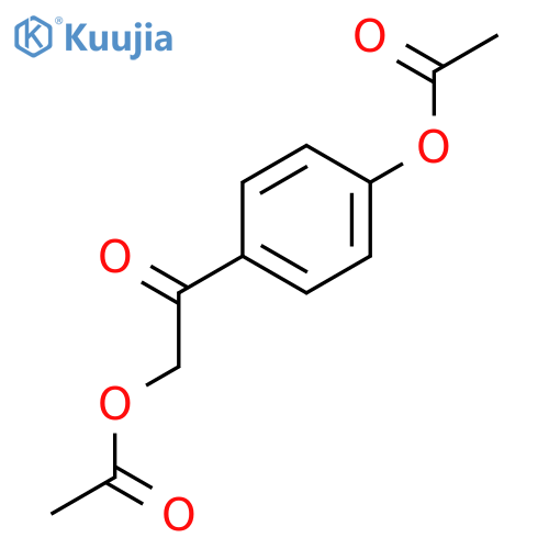 4-(2-acetoxyacetyl)phenyl acetate structure