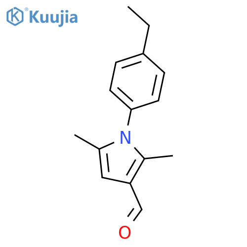 1-(4-Ethylphenyl)-2,5-dimethyl-1H-pyrrole-3-carbaldehyde structure