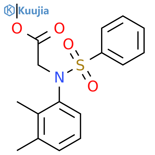 Methyl N-(2,3-dimethylphenyl)-N-(phenylsulfonyl)glycinate structure