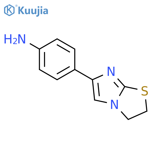 4-{2H,3H-imidazo2,1-b1,3thiazol-6-yl}aniline structure