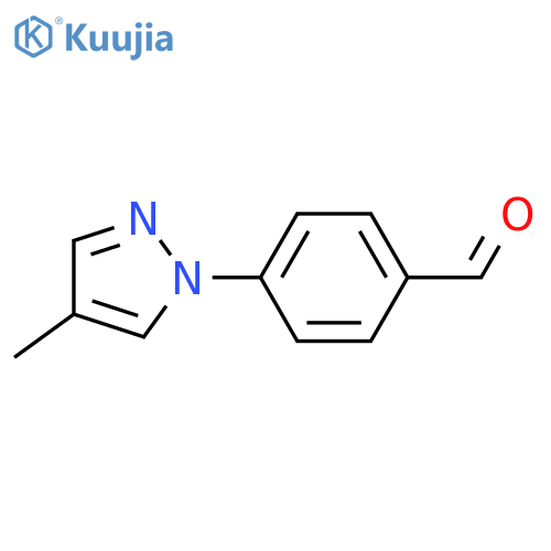 4-(4-Methyl-1H-pyrazol-1-yl)benzaldehyde structure