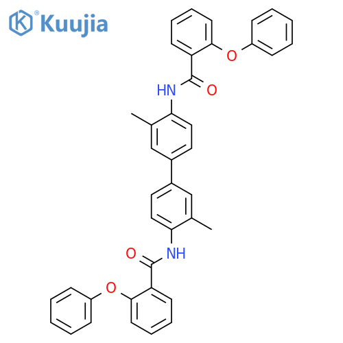 N-[3,3'-dimethyl-4'-(2-phenoxybenzamido)-[1,1'-biphenyl]-4-yl]-2-phenoxybenzamide structure