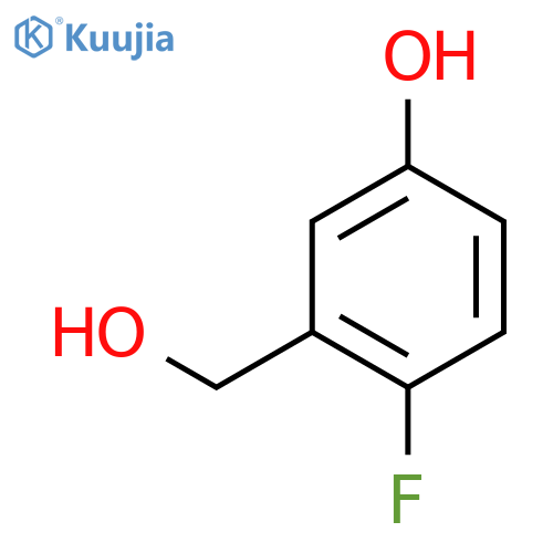 4-fluoro-3-(hydroxymethyl)phenol structure