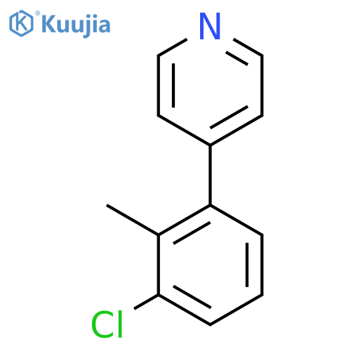 Pyridine, 4-(3-chloro-2-methylphenyl)- structure