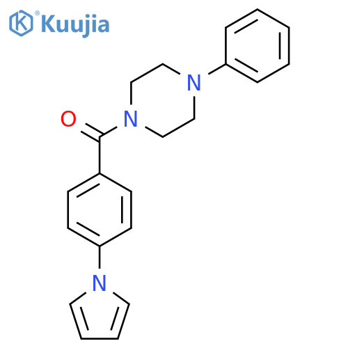 (4-PHENYLPIPERAZINO)[4-(1H-PYRROL-1-YL)PHENYL]METHANONE structure