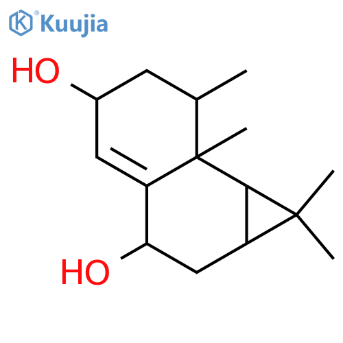 1(10)-Aristolene-2,9-diol; (ent-2α,9α)-form structure