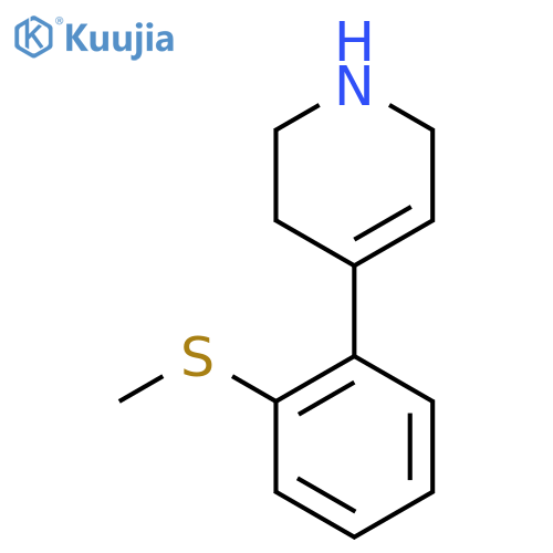 4-[2-(Methylsulfanyl)phenyl]-1,2,3,6-tetrahydropyridine structure