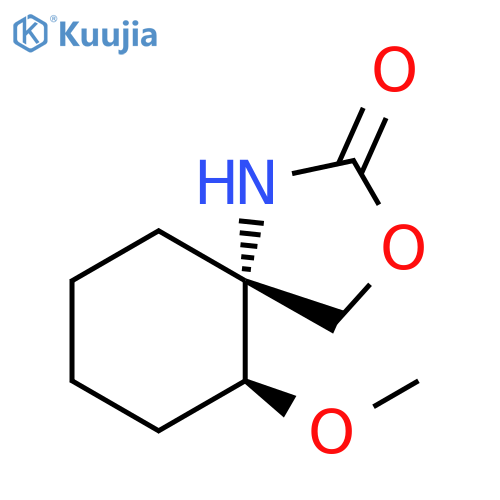 3-Oxa-1-azaspiro[4.5]decan-2-one,6-methoxy-, (5R,6S)-rel- structure