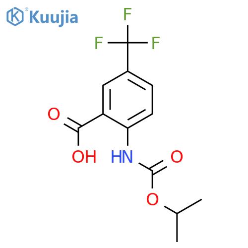 BENZOIC ACID, 2-[[(1-METHYLETHOXY)CARBONYL]AMINO]-5-(TRIFLUOROMETHYL)- structure