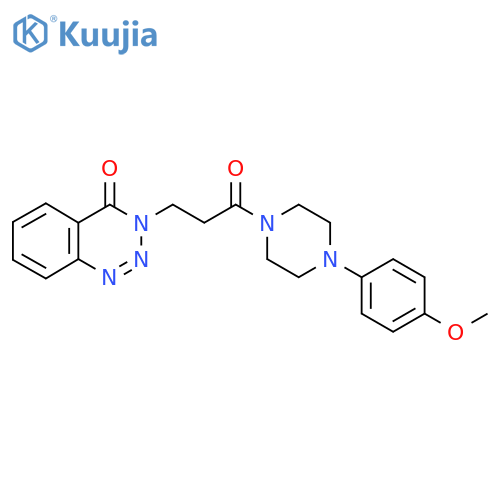 3-{3-[4-(4-Methoxyphenyl)piperazin-1-yl]-3-oxopropyl}-3,4-dihydro-1,2,3-benzotriazin-4-one structure