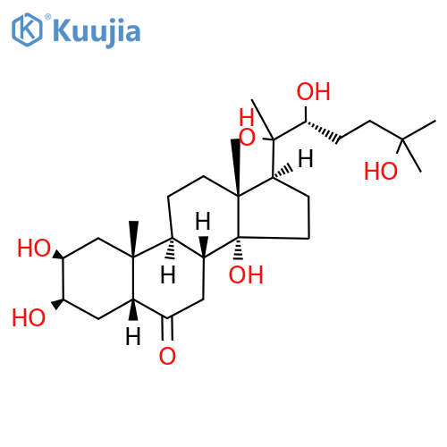 (2β,3β,5β,22R)-2,3,14,20,22,25-Hexahydroxycholestan-6-one structure