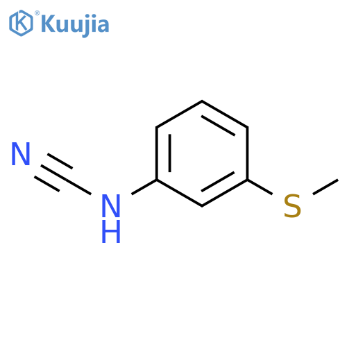 {3-(methylsulfanyl)phenylamino}carbonitrile structure