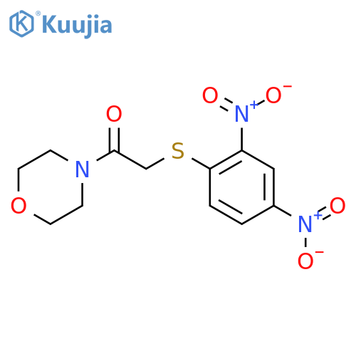 2-[(2,4-dinitrophenyl)sulfanyl]-1-(morpholin-4-yl)ethan-1-one structure