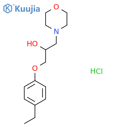 1-(4-ethylphenoxy)-3-(morpholin-4-yl)propan-2-ol hydrochloride structure