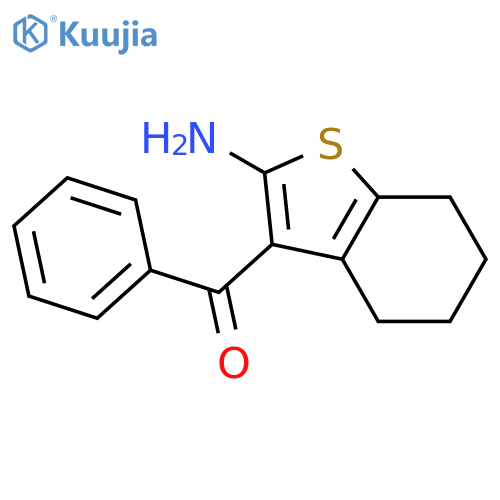 (2-Amino-4,5,6,7-tetrahydrobenzobthiophen-3-yl)(phenyl)methanone structure