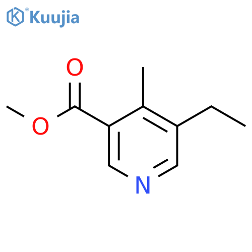 3-ethyl-4-methyl-5-methoxycarbonylpyridine structure