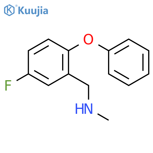 5-Fluoro-N-methyl-2-phenoxybenzylamine structure