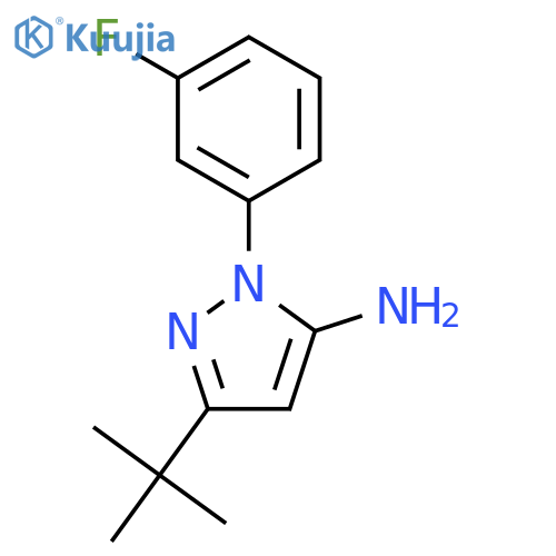 3-(tert-Butyl)-1-(3-fluorophenyl)-1H-pyrazol-5-amine structure