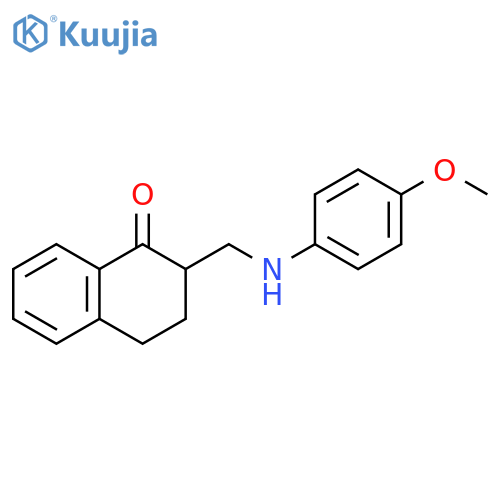 2-{[(4-methoxyphenyl)amino]methyl}-1,2,3,4-tetrahydronaphthalen-1-one structure