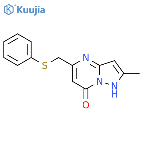 2-Methyl-5-[(phenylsulfanyl)methyl]pyrazolo[1,5-a]pyrimidin-7-ol structure