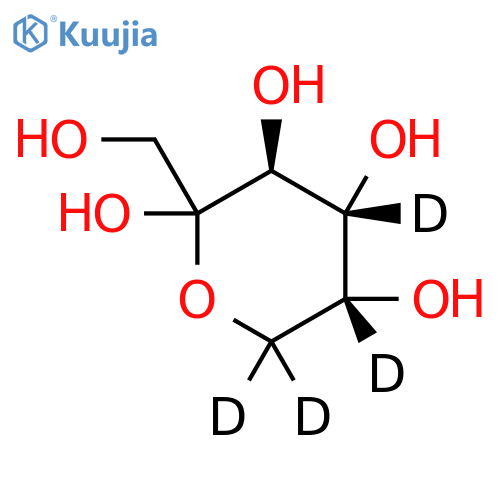 D-Fructose-4,5,6,6-d4 structure