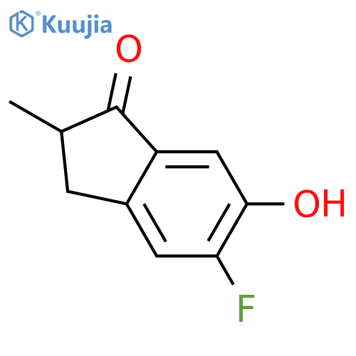 1H-Inden-1-one,  5-fluoro-2,3-dihydro-6-hydroxy-2-methyl- structure