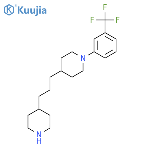 Piperidine, 4-[3-(4-piperidinyl)propyl]-1-[3-(trifluoromethyl)phenyl]- structure