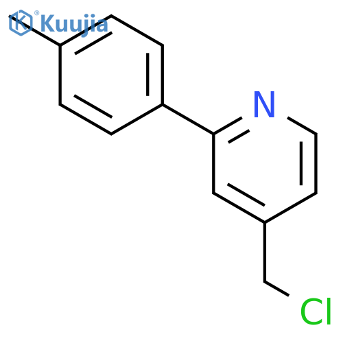 PYRIDINE, 4-(CHLOROMETHYL)-2-(4-METHYLPHENYL)- structure