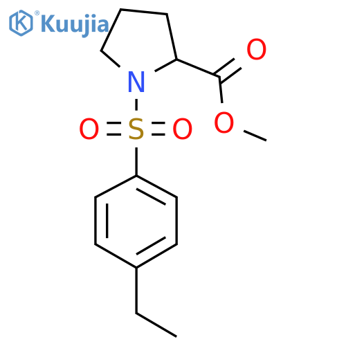 Methyl 1-(4-ethylphenyl)sulfonylprolinate structure