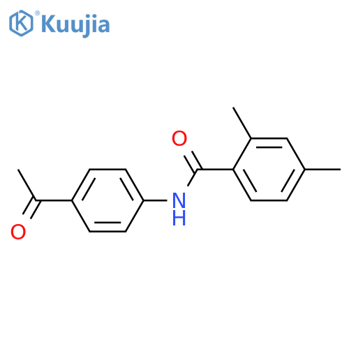 N-(4-acetylphenyl)-2,4-dimethylbenzamide structure