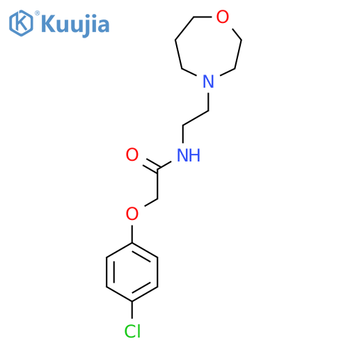 Acetamide, 2-(4-chlorophenoxy)-N-(2-(tetrahydro-1,4-oxazepin-4(5H)-yl)ethyl)- structure