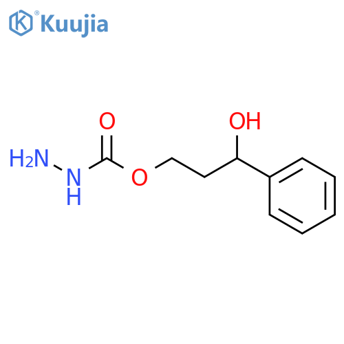 Hydrazinecarboxylic acid, 3-hydroxy-3-phenylpropyl ester structure