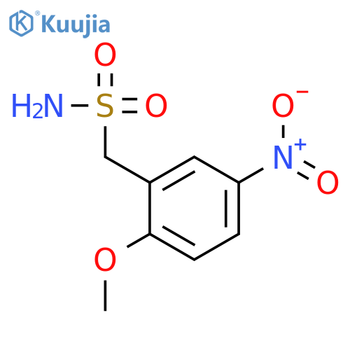Benzenemethanesulfonamide, 2-methoxy-5-nitro- structure